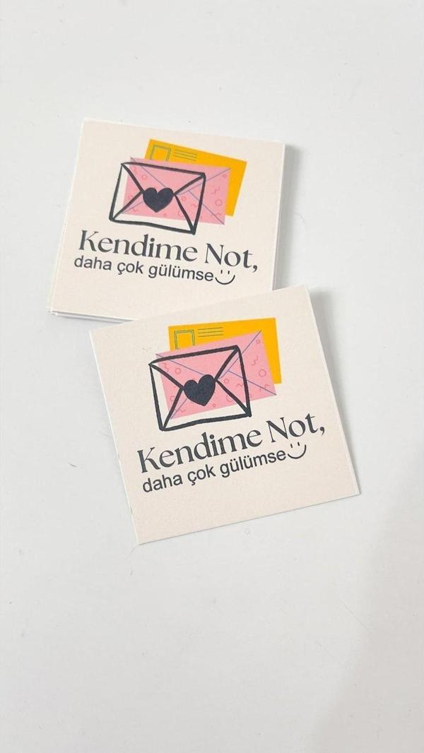Butiksosyetik Motto Kart 7 x 7 cm 50 Adet - Image 1