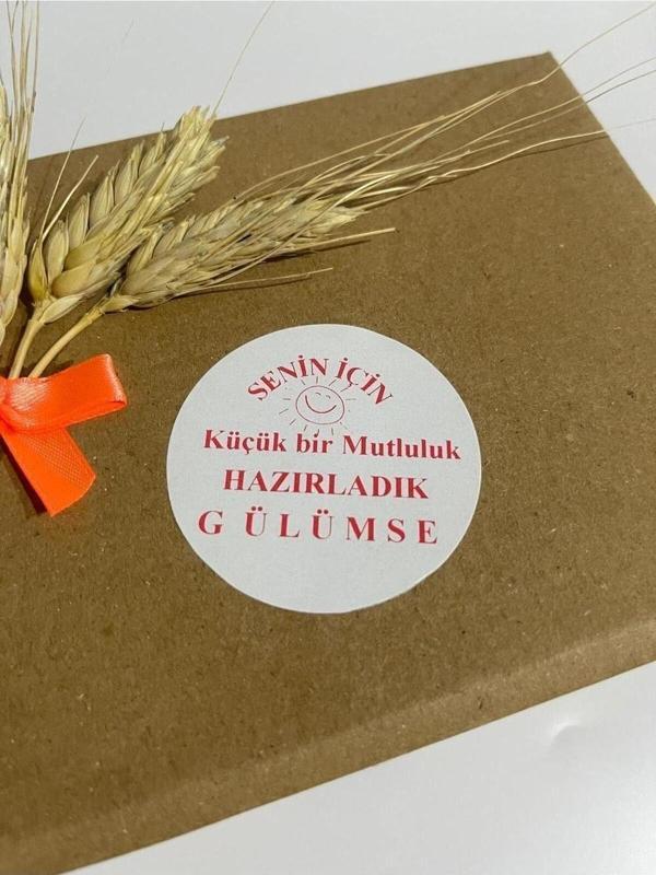 Butiksosyetik Senin İçin Yuvarlak Yapışkanlı Etiket 4 x 4 cm 120 Adet - Image 1