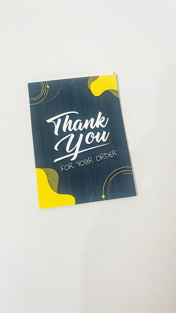 Butiksosyetik Thank You Teşekkür Kartı 5 x 8 cm 50 Adet - Image 1