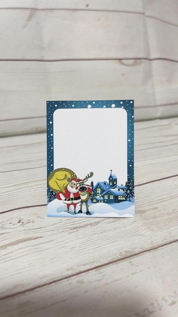 Butiksosyetik Yeni Yıl Kartpostal Ve Not Kartı 6 x 8 cm 100 Adet - Image 1
