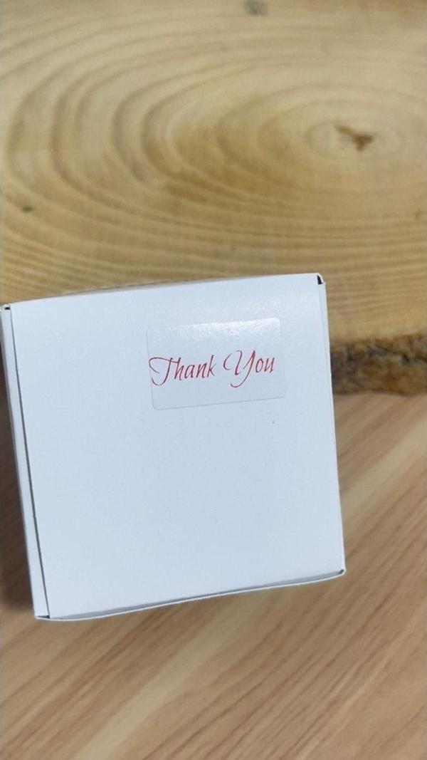 Butiksosyetik Thank You El Yazılı Yapışkanlı Etiket 20 x 15Mm 200 Adet - Image 1