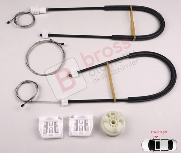 Rover 75 RJ MG ZT B8 1998-2005 4/5 Kapı CUH102340 İçin Ön Sağ Kapı Cam Kriko Tamir Seti - Image 1