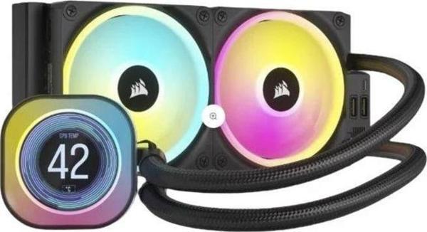 Corsair iCUE Link H100i LCD CW-9061007-WW 240 mm İşlemci Sıvı Soğutucu - Image 1