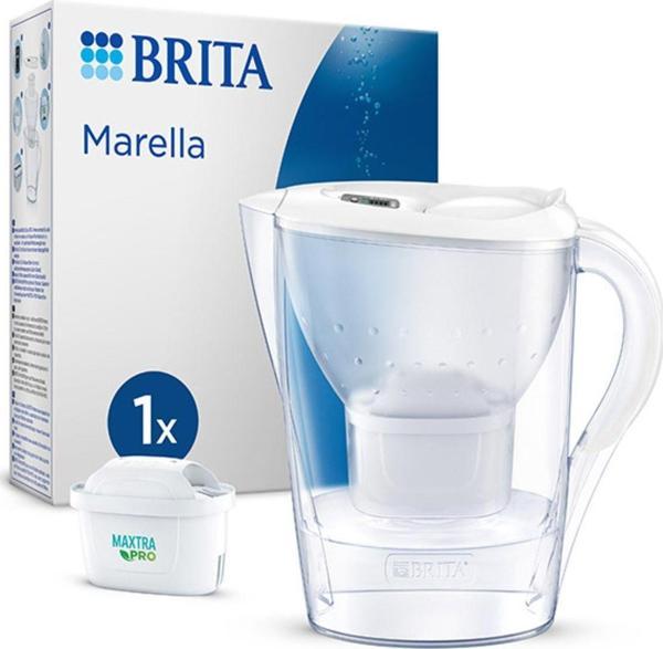 BRITA Marella Cool Maxtra Pro All-In-1 Filtreli Su Arıtma Sürahisi - Beyaz - Image 1