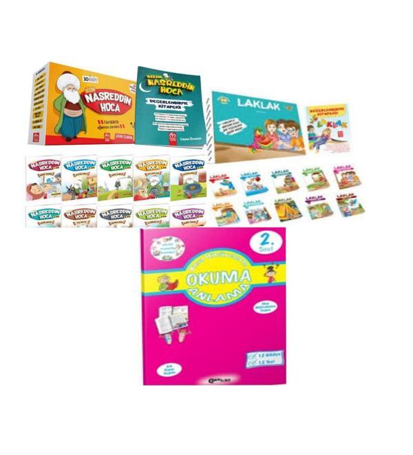 2. Sınıf Laklak Hikaye Serisi+Bizim Nasreddin Hoca Ve Okuma Anlama Kitabı - Model Eğitim Yayınları - Image 1