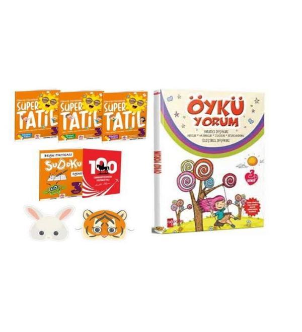 3. Sınıf Eğlenceli Etkinliklerle Süper Yaz Tatil Kitabı Set Ve Öykü Yorum - Model Eğitim Yayınları - Image 1