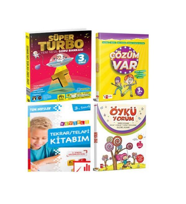 3. Sınıf Süper Turbo Soru Bankası +Çözüm Var + Öykü Yorum  Ve Tekrar Telafi Kitabım - Model Eğitim Yayınları - Image 1
