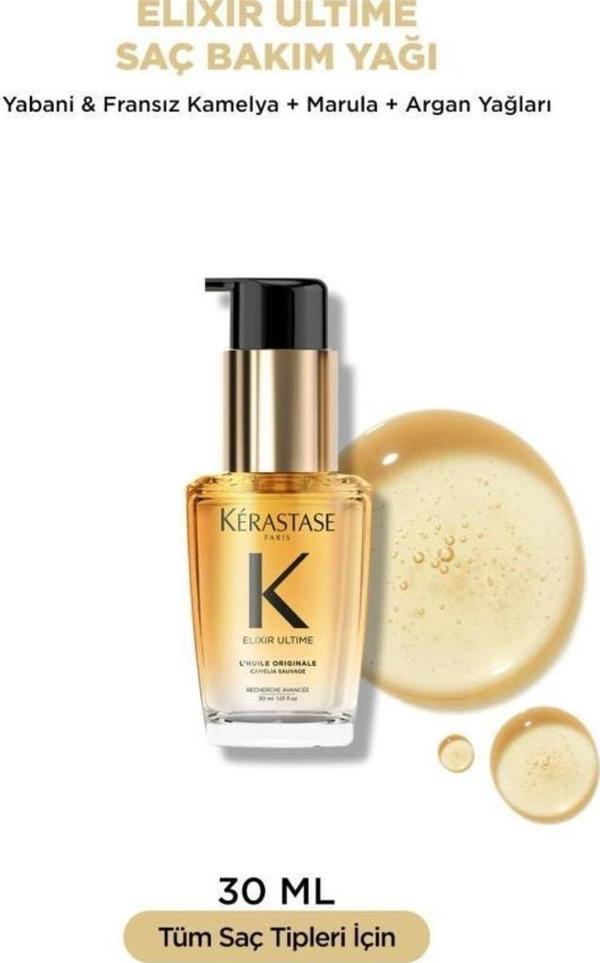 Kerastase Elixir Ultime L‘Huile Originale Oil 30 ml Saç Bakım Yağı - Image 1