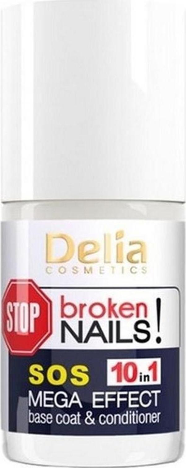 Delia Sos Mega Effect Base Coat  Conditioner Tırnak Güçlendirici 11 ml - Image 1