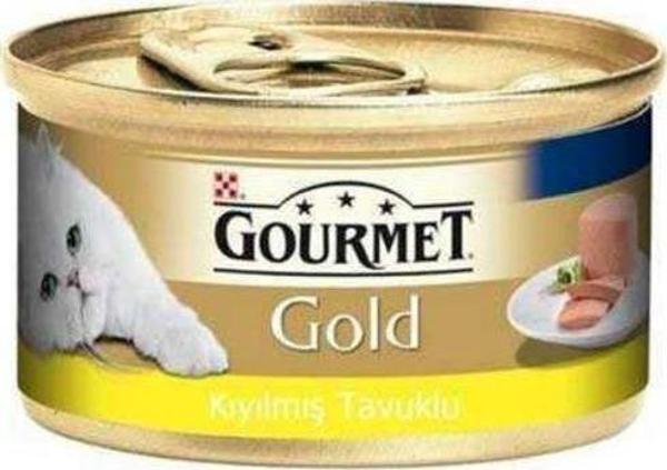 Gourmet Gold Kıyılmış Tavuklu Konserve Yetişkin Kedi Maması 85 Gr x 24 Adet - Image 1