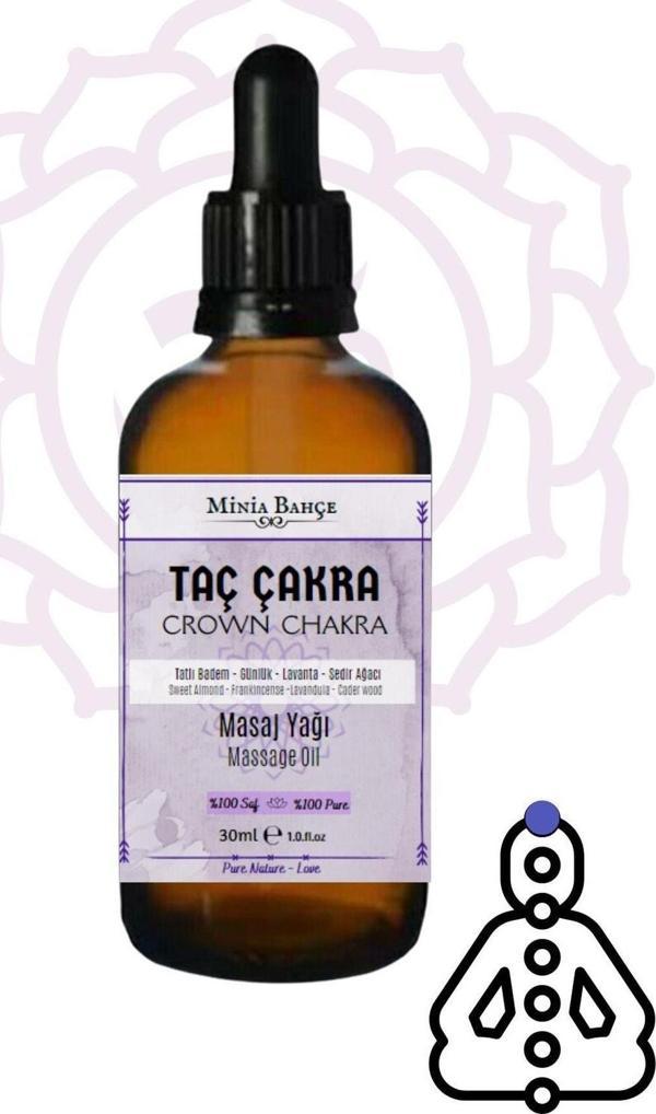 Taç Çakra Masaj Yağı, Crown Chakra, 30ml, %100 Saf - Image 1
