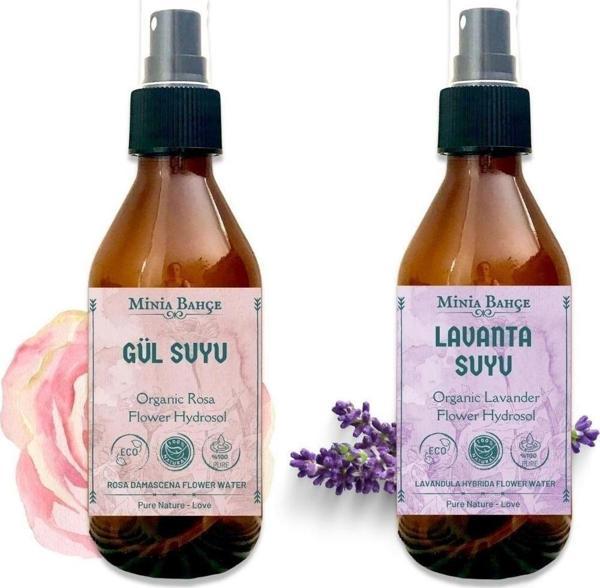 Organik Lavanta Ve Gül Suyu(1.maya), %100 Doğal, Yağlı, 150mlx2 - Image 1