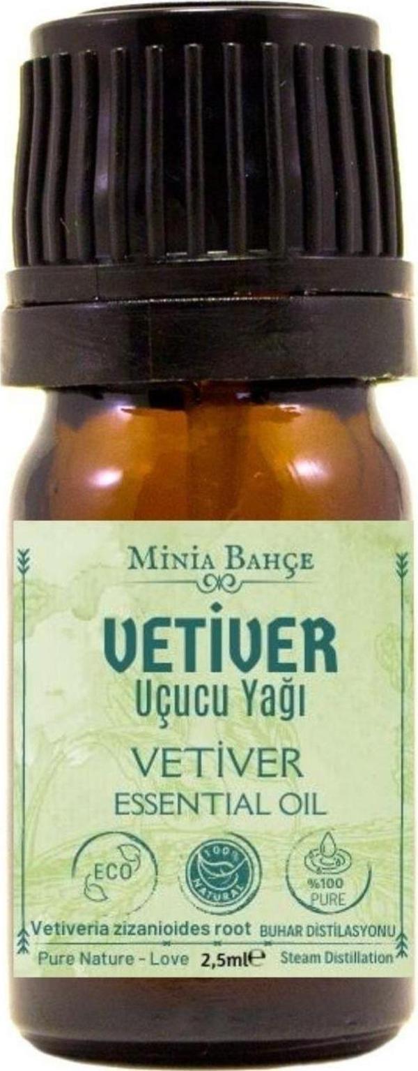 Vetiver Uçucu Yağı, %100 Saf, 2,5 Ml - Image 1