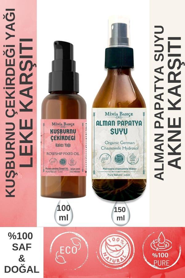 100 ml Kuşburnu Çekirdeği Yağı, Organik Papatya Suyu 150ml - Image 1
