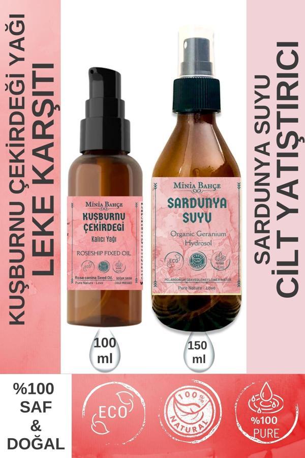 100 ml Kuşburnu Çekirdeği Yağı, Organik Sardunya Suyu 150ml - Image 1