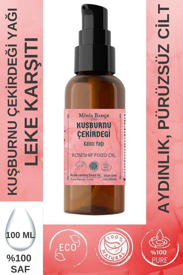 100ml Soğuk Sıkım Kuşburnu Çekirdeği Yağı , %100 Saf - Image 1