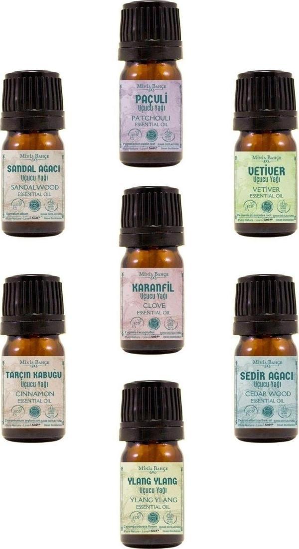 Karanfil, Sandal Ağacı,vetiver,paçuli, Tarçın,ylangylang,sedir Ağacı Uçucu Yağı, 2,5'ar Ml. %100 Saf - Image 1