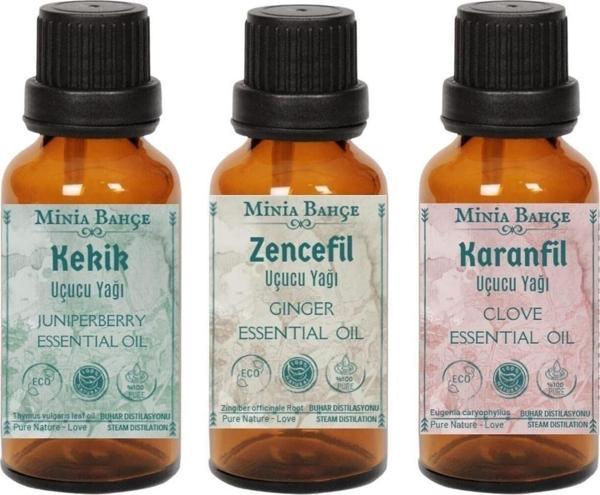 Kekik Yağı 10ml, Zencefil Yağı 10ml, Karanfil Yağı 10ml, %100saf - Image 1