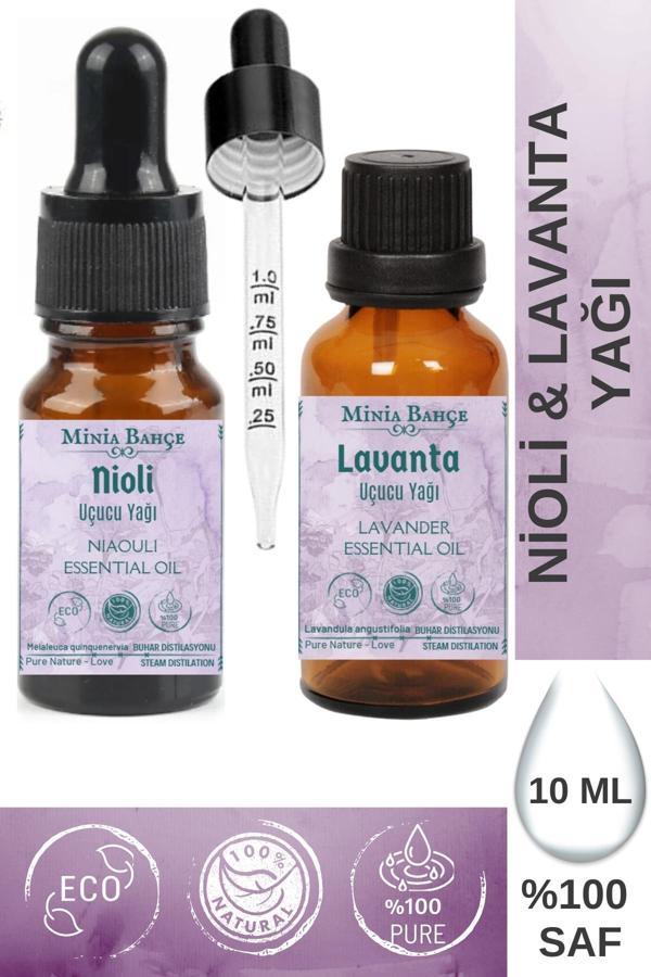 Nioli Uçucu Yağı, 10ml (niaouli) %100 Saf - Lavanta Uçucu Yağı, 10ml %100 Saf - Image 1