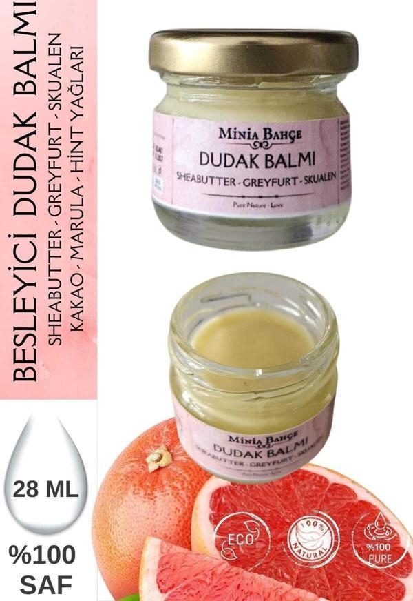 Koruyucu Dudak Balmı, Greyfurt Yağı %100 Saf Ve Doğal, 30ml - Image 1