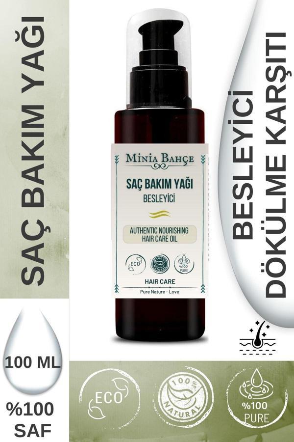 Besleyici Saç Bakım Yağı, %100 Doğal Ve Katkısız, 100ml - Image 1