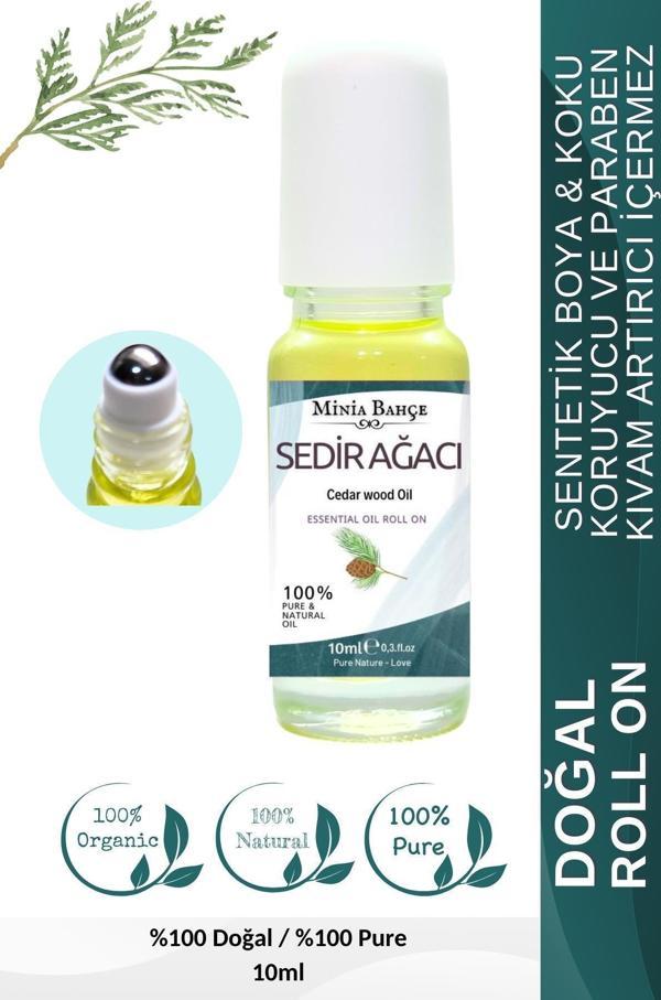 Doğal Roll on, Sedir Ağacı Uçucu Yağı, Jojoba yağı. 10ml - Image 1