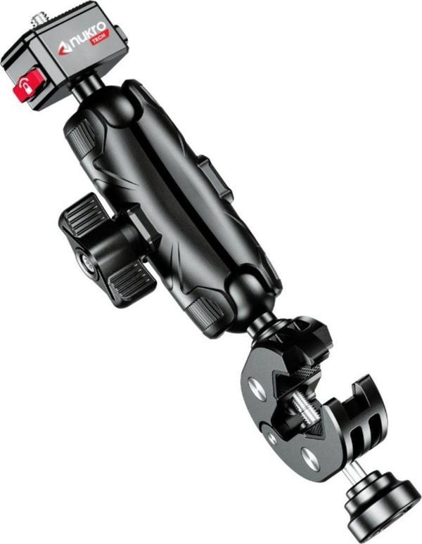 Nukrotech Kelepçe Bağlantılı 360 Aksiyon Kamera Tutucu Tak Çıkar Başlıklı - Image 1