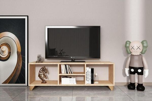 Esyah Tv Sehpası Raflı Tv Ünitesi Kitaplıklı Televizyon Sehpası - Image 1