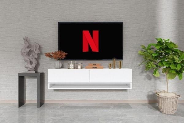 Esyah Beyaz Dekoratif Tv Ünitesi -Tv Sehpası Duvara Monte - Image 1