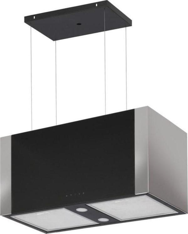 GL General GLD T60X Elegance 70 cm Ada Siyah Inox Davlumbaz - Image 1