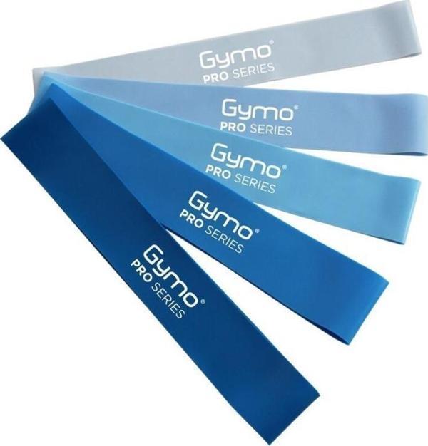 Gymo Sports Direnç Bandı Fitness Pilates Esnetme Lastiği 5'li Set Mavi - Image 1