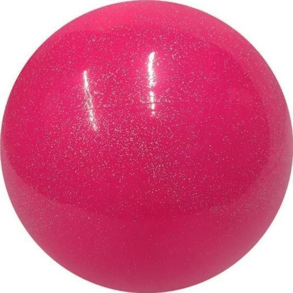 Gymo Cimnastik Topu 18cm Simli Neon Pembe - Image 1