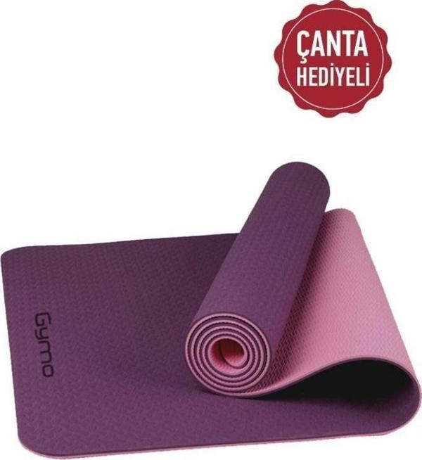 Gymo Ekolojik 6mm TPE Yoga Matı Pilates Minderi Mürdüm - Image 1
