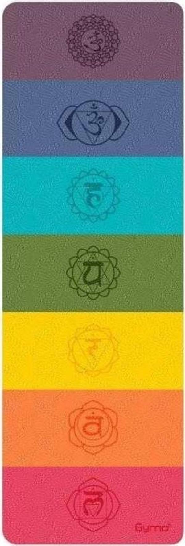 Gymo Ekolojik 6mm TPE Yoga Matı Pilates Minderi Rainbow - Image 1