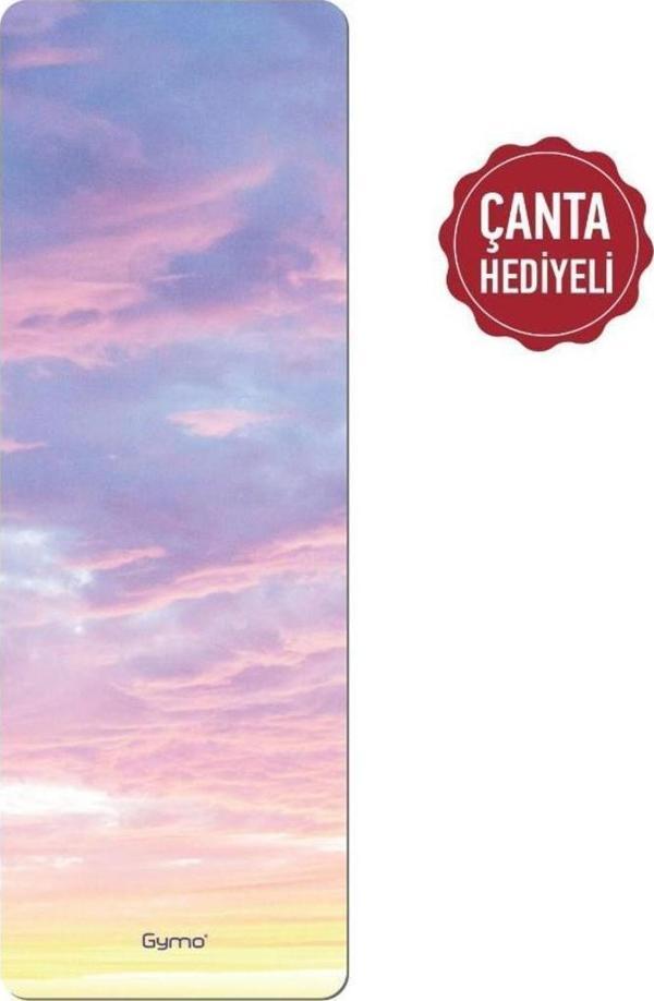 Gymo Pro Series Süet 7mm TPE Yoga Matı Pilates Minderi Sky - Image 1