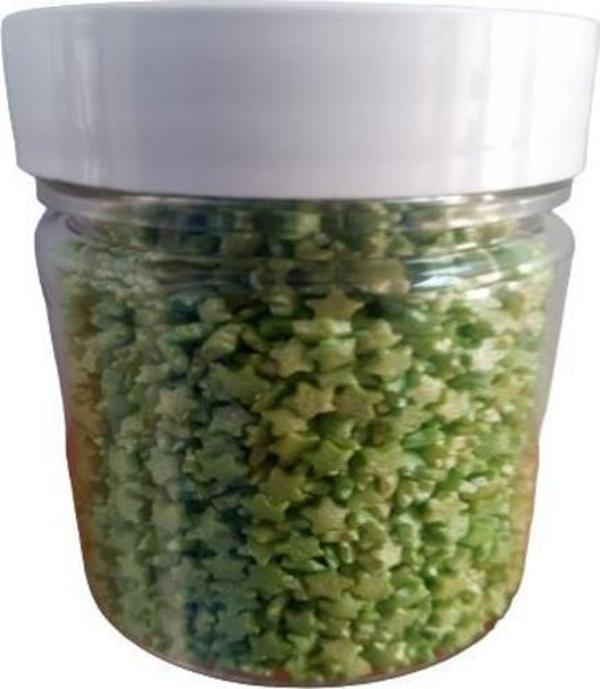 DEKORATİF BONCUK YILDIZ ŞEKER YEŞİL 40 GR (PASTALND) - Image 1