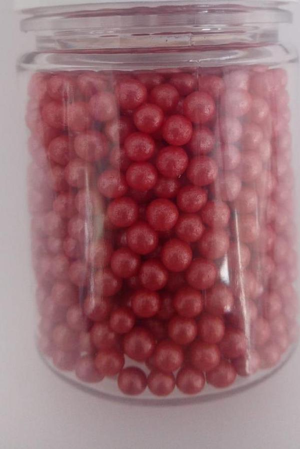 DEKORATİF ŞEKER BONCUK KIRMIZI 40 GR (PASTALND) - Image 1