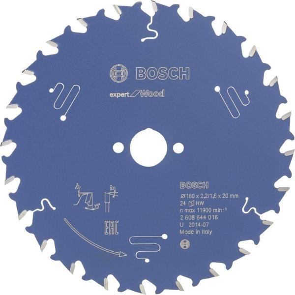 Bosch - Expert Serisi Ahşap için Daire Testere Bıçağı 160*20 mm 24 Diş - Image 1