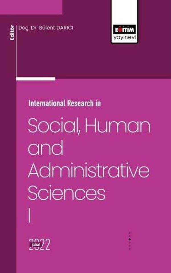 International Research In SocialHuman and Administrative Sciences 1 - Eğitim Yayınevi - Image 1
