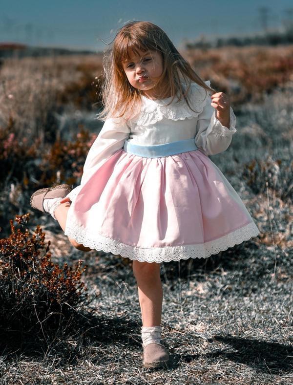 Kız Bebek Kız Çocuk Doğum Günü Parti Düğün Elbise Astarlı Saten Çocuk Giyim Bebek Giyim - Image 1