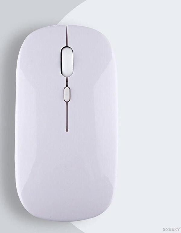 Samsung Tablet Şarj Edilebilir Sessiz Mouse Bluetooth + 2.4Hz Wifi Kablosuz Mouse Fare - Image 1