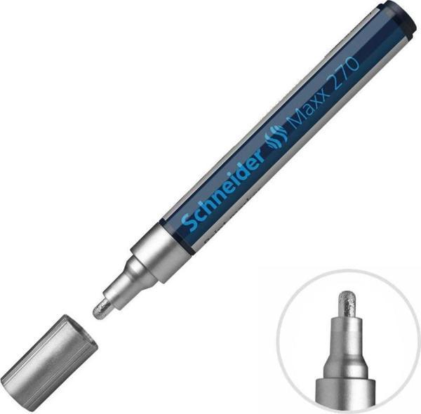 Schneider Markör Boya Kalemi Maxx 1-3 Mm Gümüş 270 SCM317 (10 Lu Paket) - Image 1