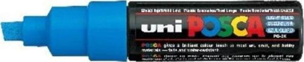 Uni-Ball Posca Su Bazlı Boyama Kalemi 8.0 Poster Markörü 8.0 Mm Açık Mavi pc-8k (6 Lı Paket) - Image 1