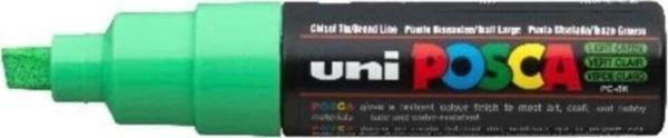 Uni-Ball Posca Su Bazlı Boyama Kalemi 8.0 Poster Markörü 8.0 Mm Açık Yeşil pc-8k (6 Lı Paket) - Image 1