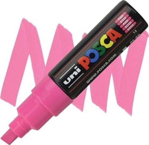 Uni-Ball Posca Su Bazlı Boyama Kalemi 8.0 Poster Markörü 8.0 Mm Pembe pc-8k (6 Lı Paket) - Image 1
