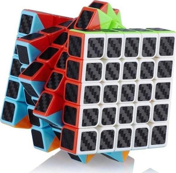 1 PCS 5X5 QY SPEED CUBE 5X5 CORBON FİBER CUBE 1ADET VIP 5X5 ZEKA KÜPÜ 5X5 HIZ KÜPÜ 5X5 RUBİKS CUBE - Image 1