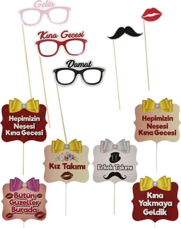Kına Gecesi Konuşma Balonu 12 Adet - Image 1