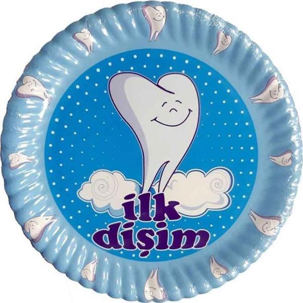 Kullan At Karton Tabak ilk Dişim 10 Adet Mavi - Image 1