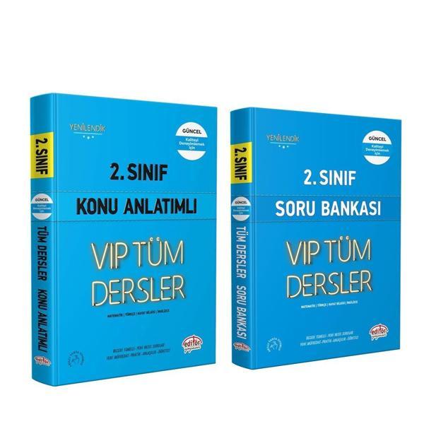 Editör Yayınları 2.Sınıf VİP Tüm Dersler Konu ve Soru Seti 2 Kitap - Editör Yayınevi - Image 1