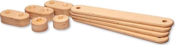 Kidoppo 4'Lü Denge Tahtası Balance Beam | Ahşap Denge Tahtaları | Çocuklar Için Aktivite Oyuncağı - Image 1